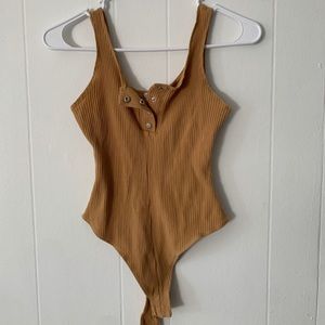 Fashion nova front button body suit